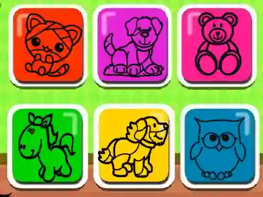 Spill Easy Kids Coloring Game online