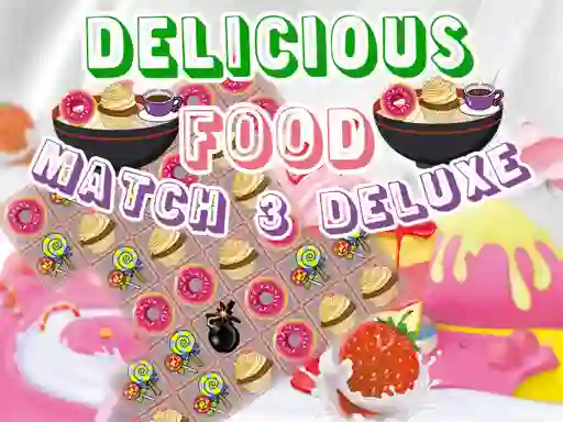 Spill Delicious Food Match 3 Deluxe online