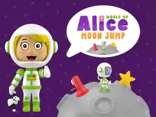 Spill World of Alice Moon Jump online