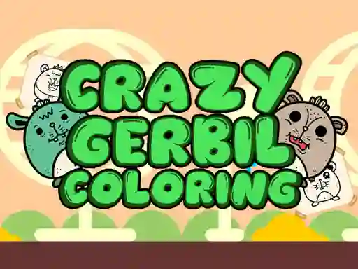 Spill Crazy Gerbil Coloring online