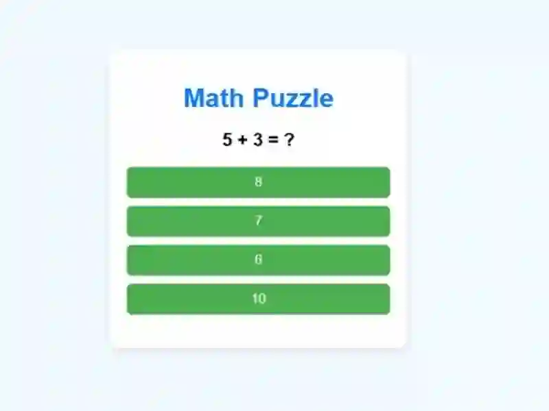 Spill Math Puzzle online