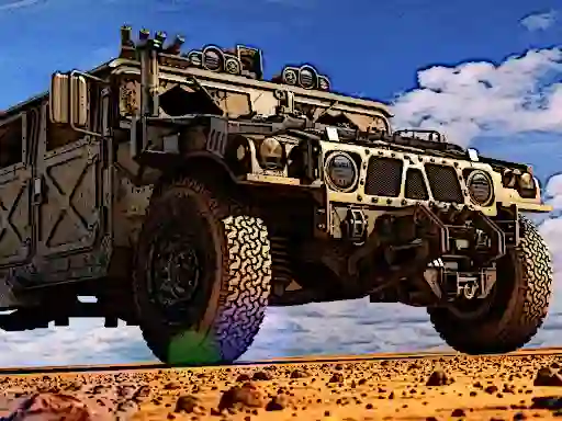 Spill Military Transport Vehicle online