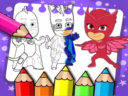 Spill PJ Masks Coloring Book online