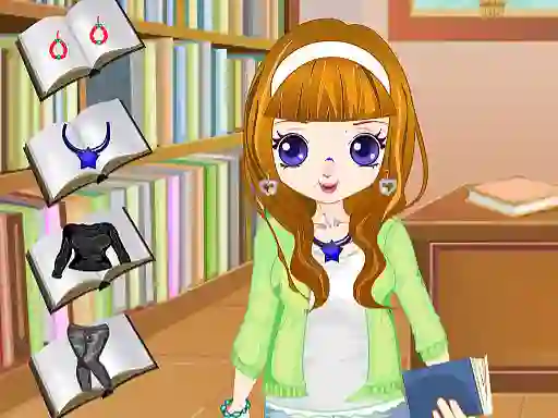 Spill Library Girl Dressup online
