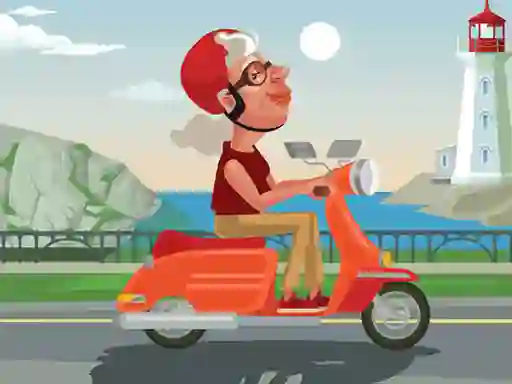 Spill City Scooter Ride Coloring online