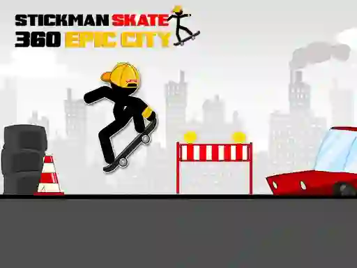 Spill Stickman Skate 360 Epic City online