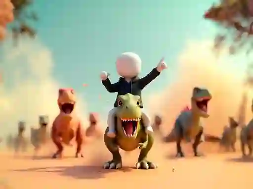 Spill Stickman: Dinosaur arena online