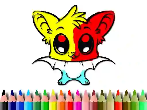 Spill Cute Bat Coloring Book online