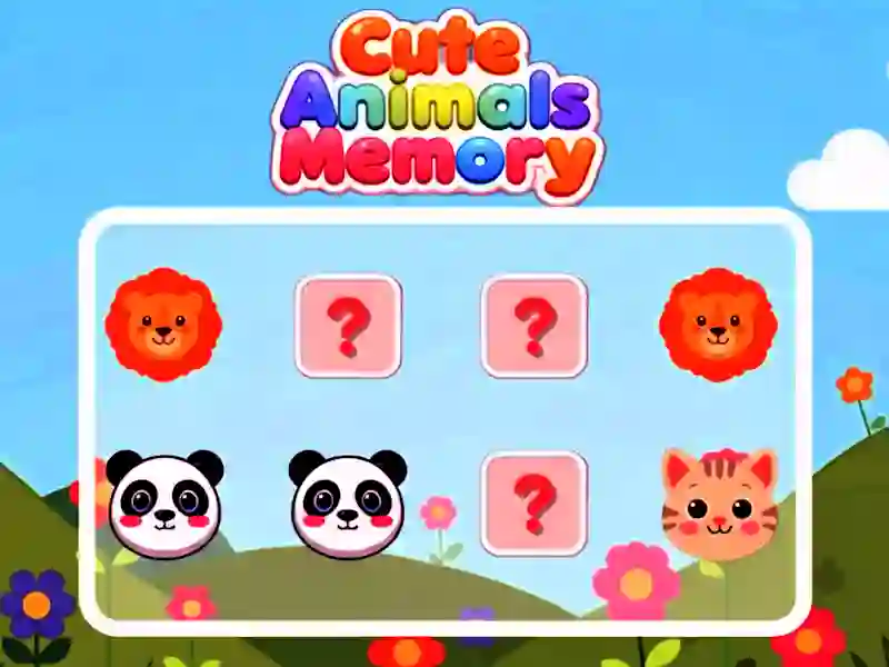 Spill Cute Animals Memory online