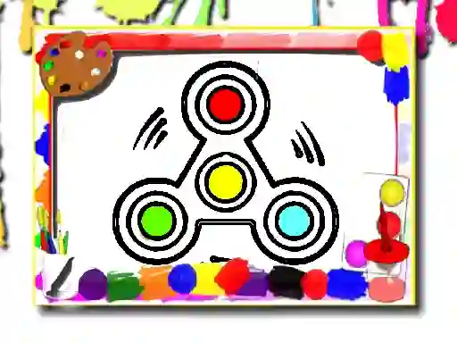 Spill Fidget Spinner Coloring Book online