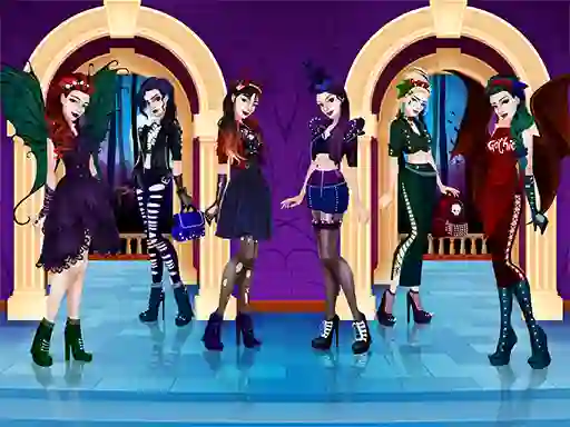 Spill Gothic Dress Up online