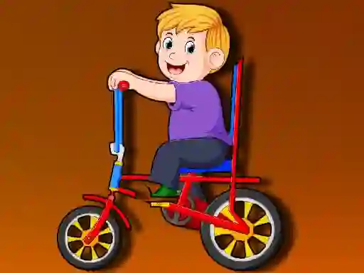 Spill Cartoon Bike Jigsaw online