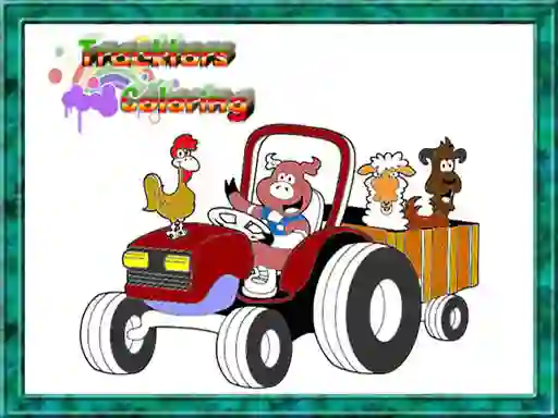 Spill Tractor Coloring Pages online