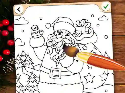 Spill Christmas Coloring Game online