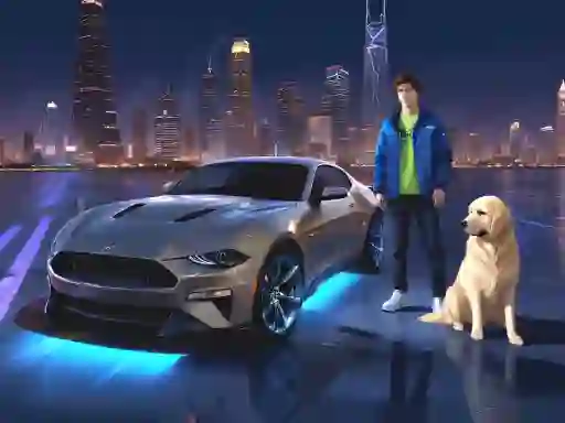 Spill Mustang City Driver online