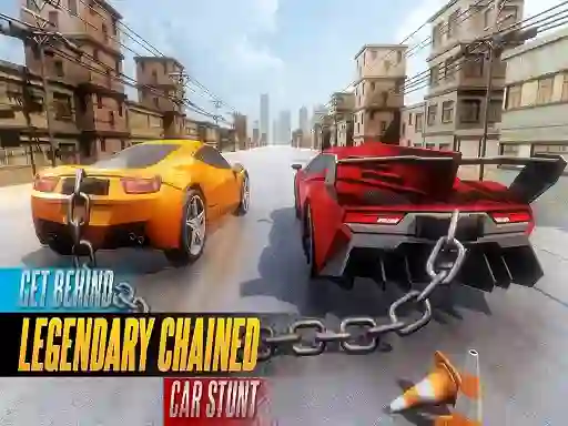Spill Chained Car Stunts Race Mega Ramp online