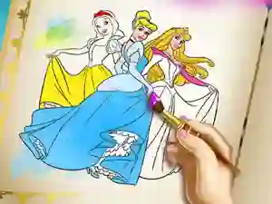 Spill Princesses Coloring Book online