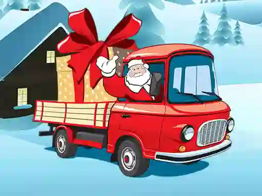 Spill Christmas Vehicles Jigsaw online