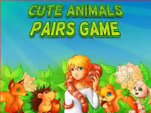 Spill Cute Animals Pairs Game online