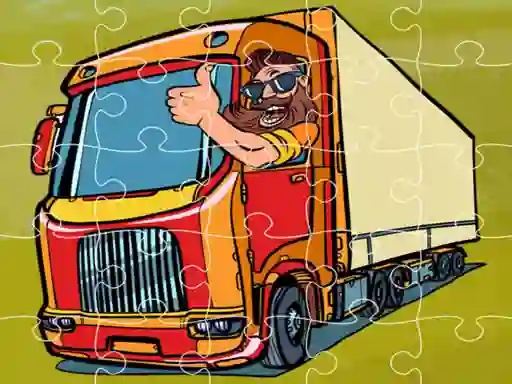 Spill Semi Trucks Jigsaw online