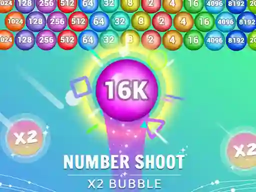 Spill Number Shoot x 2 bubble online