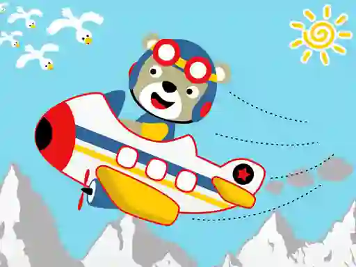 Spill Friendly Airplanes For Kids Coloring online