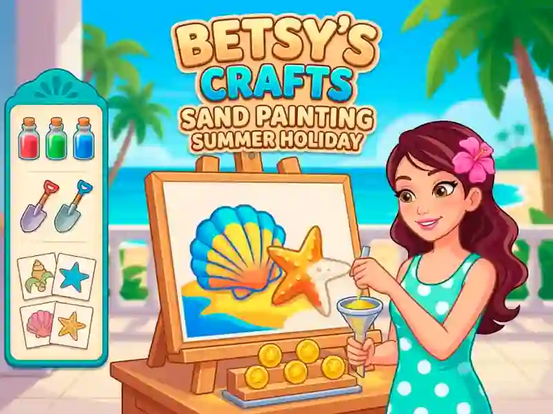 Spill Betsy's Crafts Sand Painting Summer Holiday online