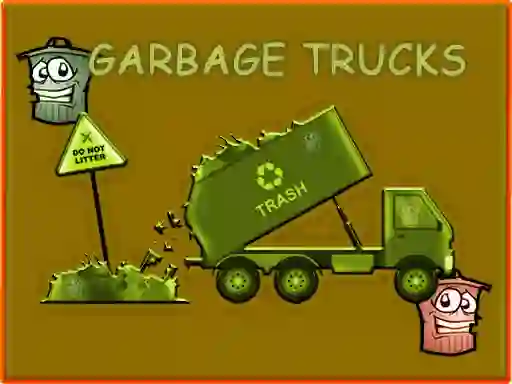 Spill Garbage Trucks Hidden Trash Can online