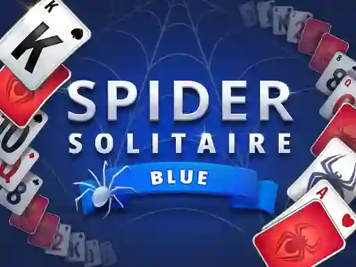 Spill Spider Solitaire Blue online