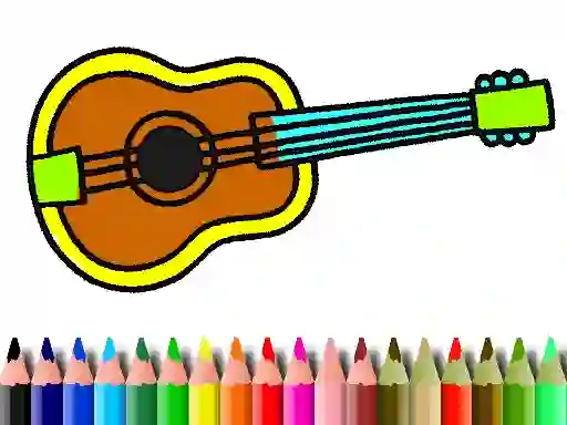 Spill Back To School: Music Instrument Coloring Book online