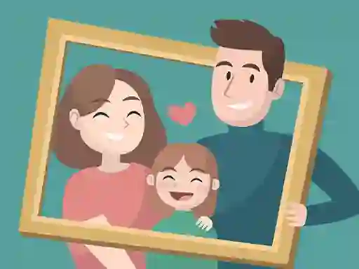Spill Happy Family Puzzle online
