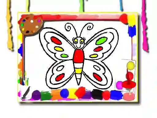 Spill Butterfly Coloring Book online