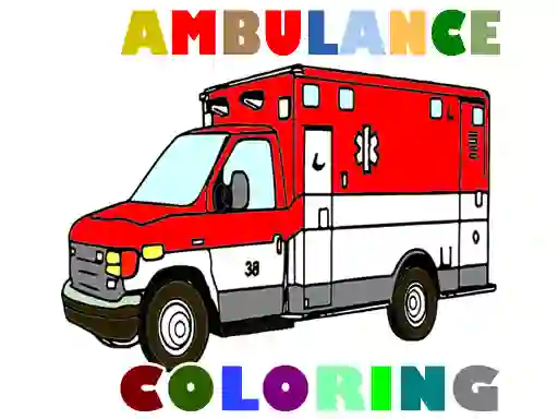 Spill Ambulance Trucks Coloring Pages online