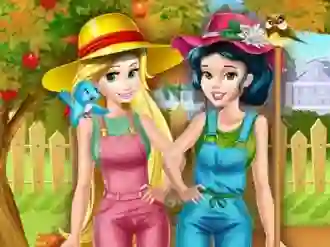 Spill Princesses Working In the Garden online