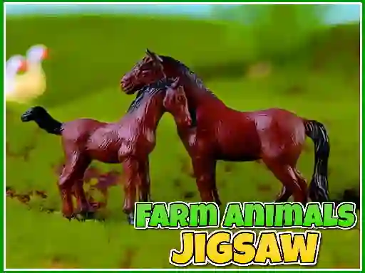 Spill Farm Animals Jigsaw online