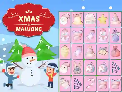 Spill Xmas Mahjong online