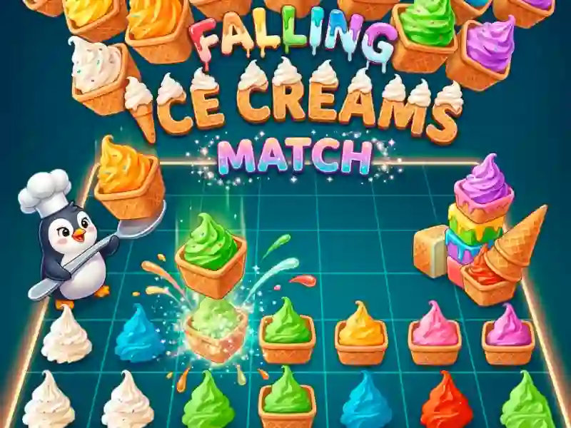 Spill Falling Ice Creams Match online