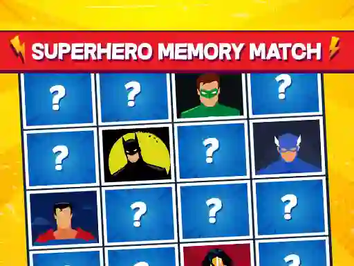 Spill Superhero Memory Match online