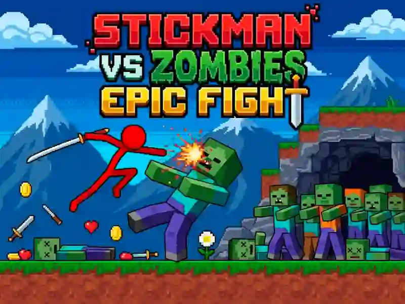 Spill Stickman vs Zombies: Epic Fight online