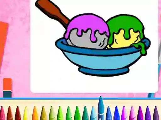 Spill Online Ice Cream Coloring online