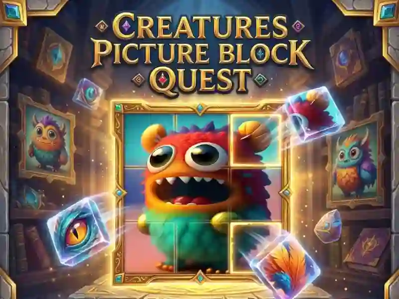 Spill Creatures Picture Block Quest online