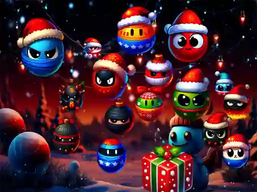 Spill Christmas Rush : Red and Friend Balls online