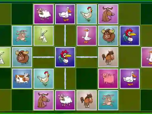 Spill Farm animals matching puzzles online
