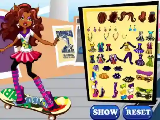 Spill Clawdeen skates online
