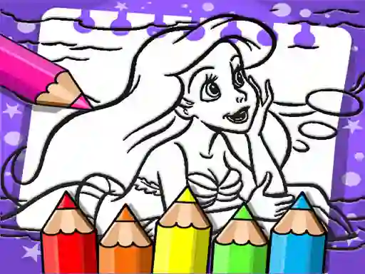 Spill Ariel The Mermaid Coloring Book online