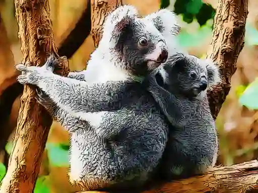 Spill Cute Baby Koala Bear online
