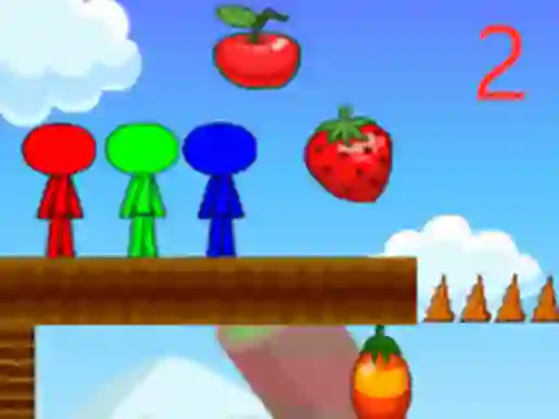 Spill Stickman Bros In Fruit Island 2 online