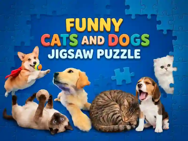 Spill Funny Cats And Dogs Jigsaw Puzzle online