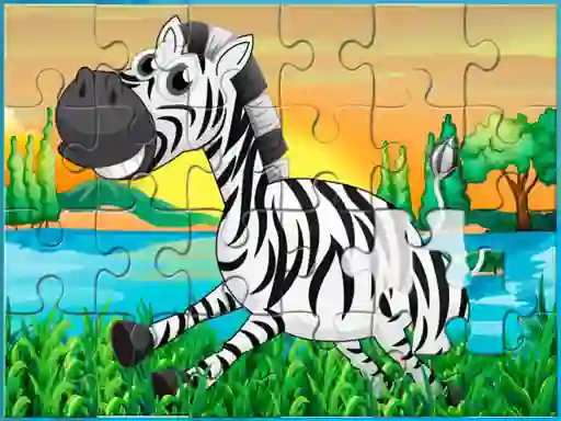 Spill Happy Animals Jigsaw online