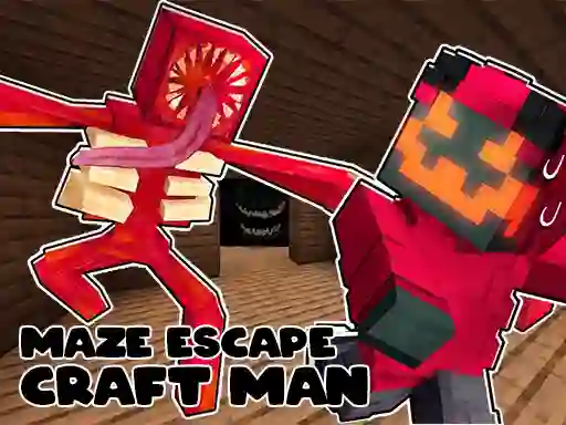 Spill Maze Escape: Craft Man online